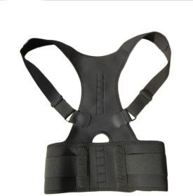 Color: Black, Size: XL - Shoulder Back Posture Adjustment Belt