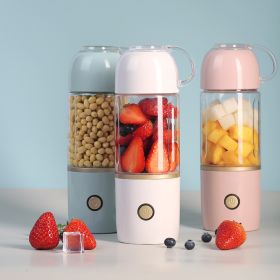 Color: Countless white, Capacity: 301 400ml - Portable Fruit Juicing Glass Cup  Charging Fruit Juicer