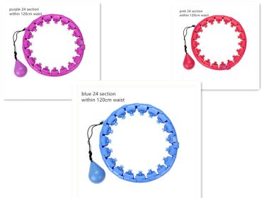 Color: 24pink purple blue - The Bew Thin-waisted Hoop Won't Fall Off