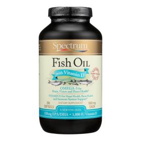 vitSpectrum Essentials Omega-3 Fish Oil With Vitamin D Dietary Supplement - 1 Each - 250 Sgel