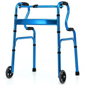 Bi-Level Armrests Adjustable Rehabilitation Equipment Folding Walker