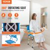 VEVOR Swivel Shower Chair 360 Degree, Adjustable Shower Seat with Pivoting Arms & Padded Bath Seat for Inside Shower or Tub, Non-Slip Rotating Bathtub