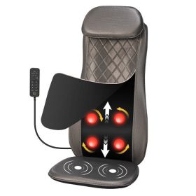 Massage Chair Pad with Heat and Vibration-Black - Color: Black