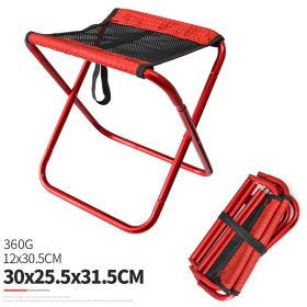 Folding Fishing Chair Lightweight Foldable Stool Outdoor Portable Outdoor Furniture red